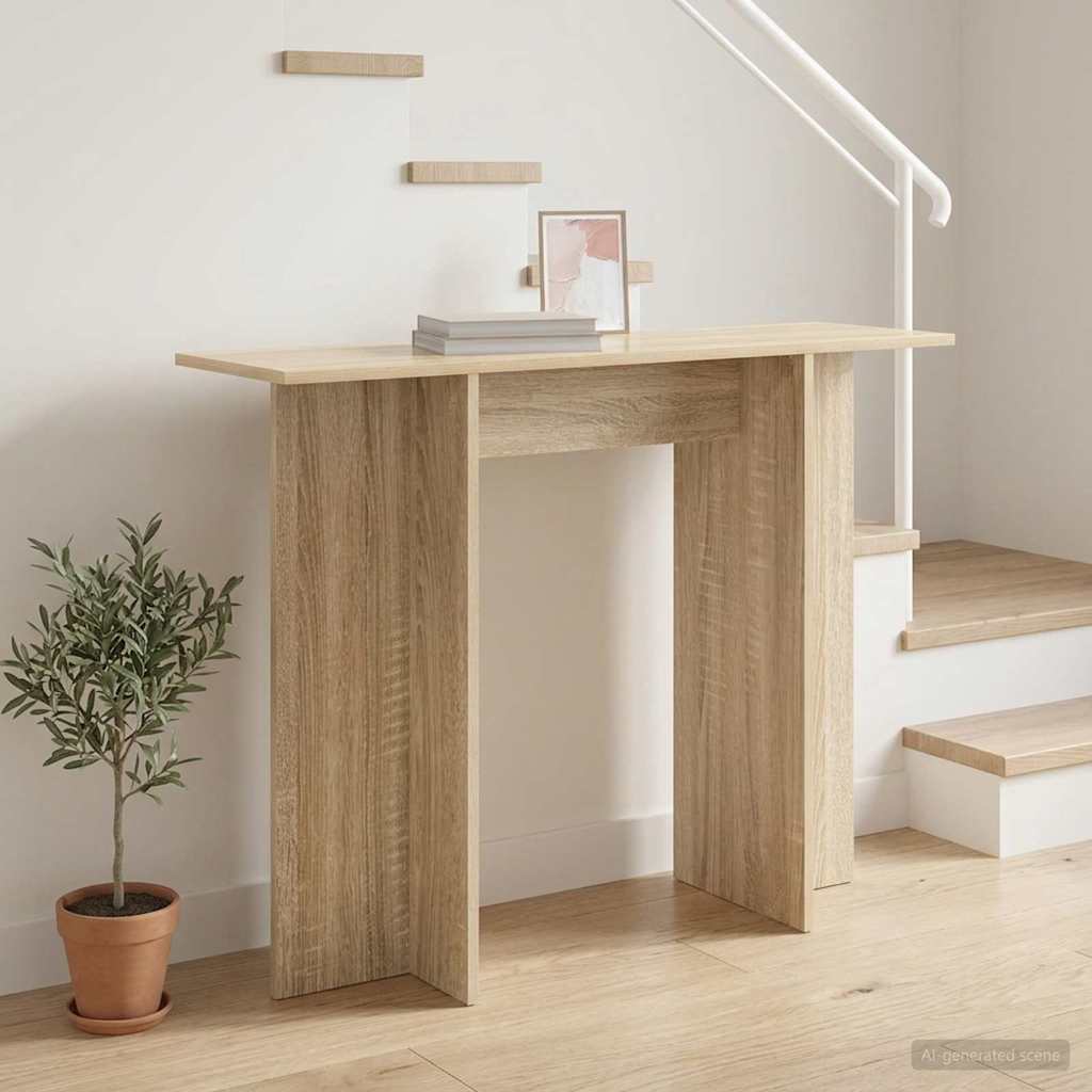 Konsolentisch Sonoma-Eiche 100 x 30 x 75 cm Holzwerkstoff