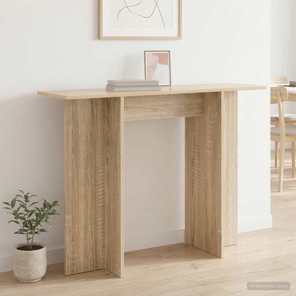 Konsolentisch Sonoma-Eiche 100 x 30 x 75 cm Holzwerkstoff