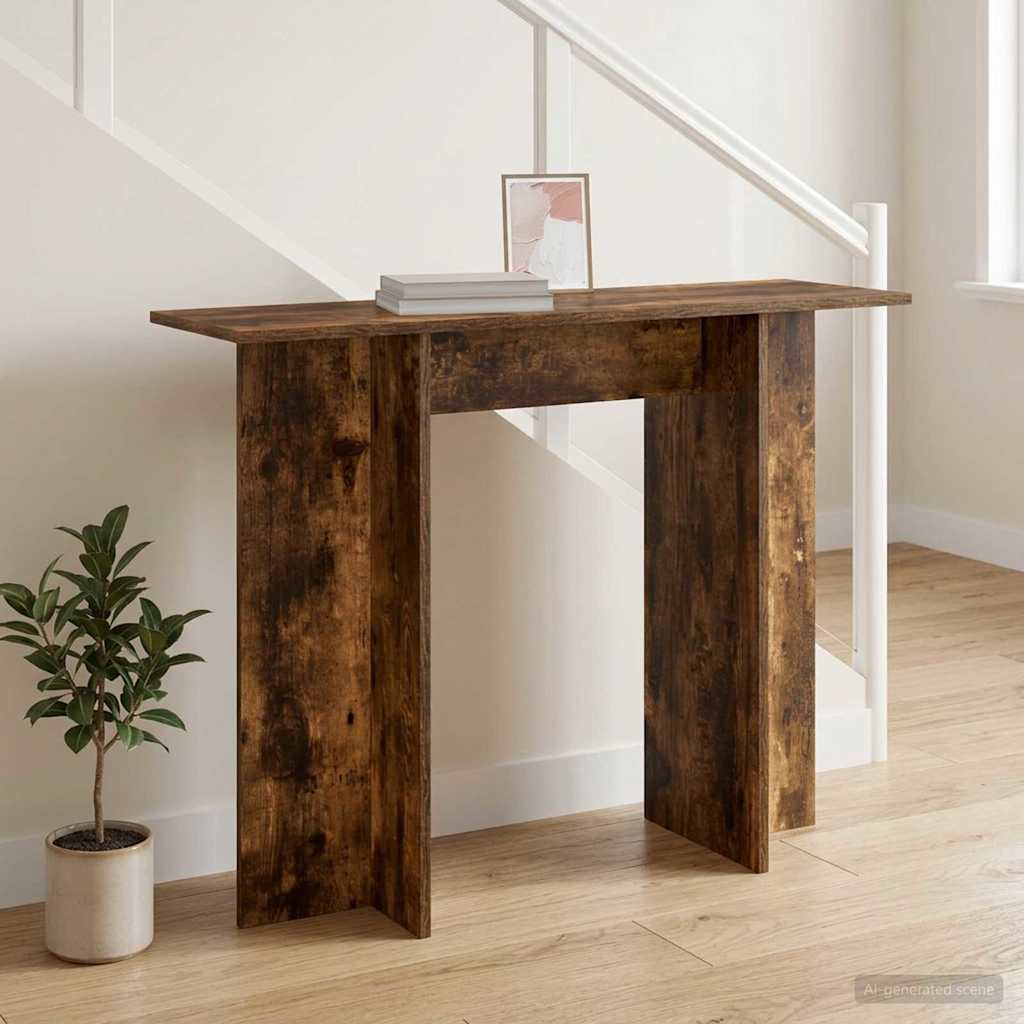 Konsolentisch Geräucherte Eiche 100 x 30 x 75 cm Holzwerkstoff
