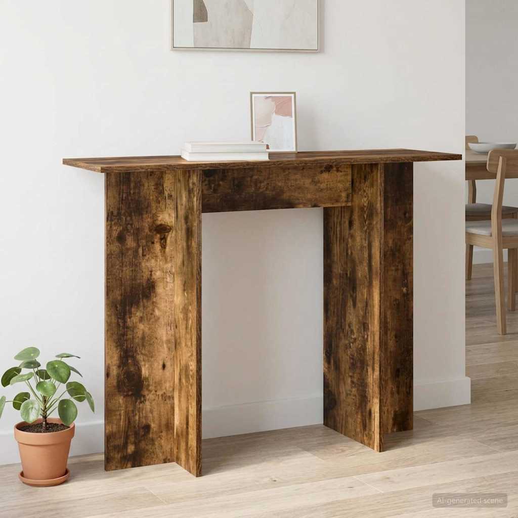 Konsolentisch Geräucherte Eiche 100 x 30 x 75 cm Holzwerkstoff