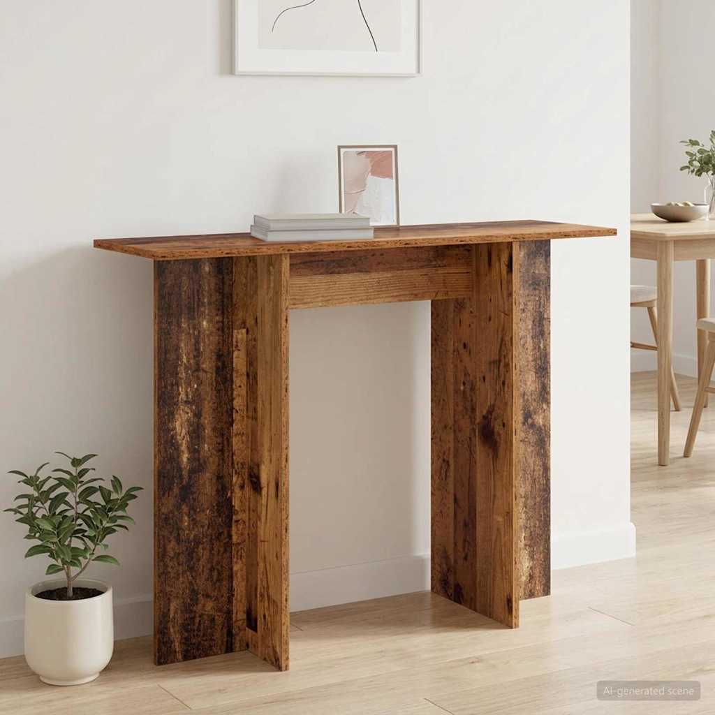 Konsolentisch Altholz 100 x 30 x 75 cm Holzwerkstoff
