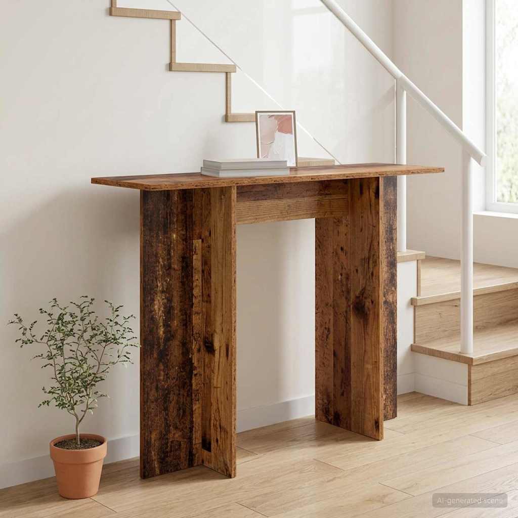 Konsolentisch Altholz 100 x 30 x 75 cm Holzwerkstoff