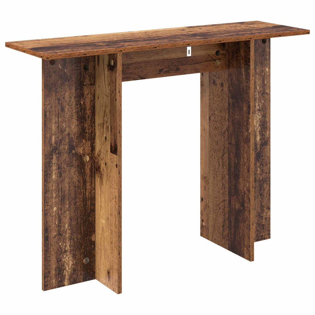 Konsolentisch Altholz 100 x 30 x 75 cm Holzwerkstoff