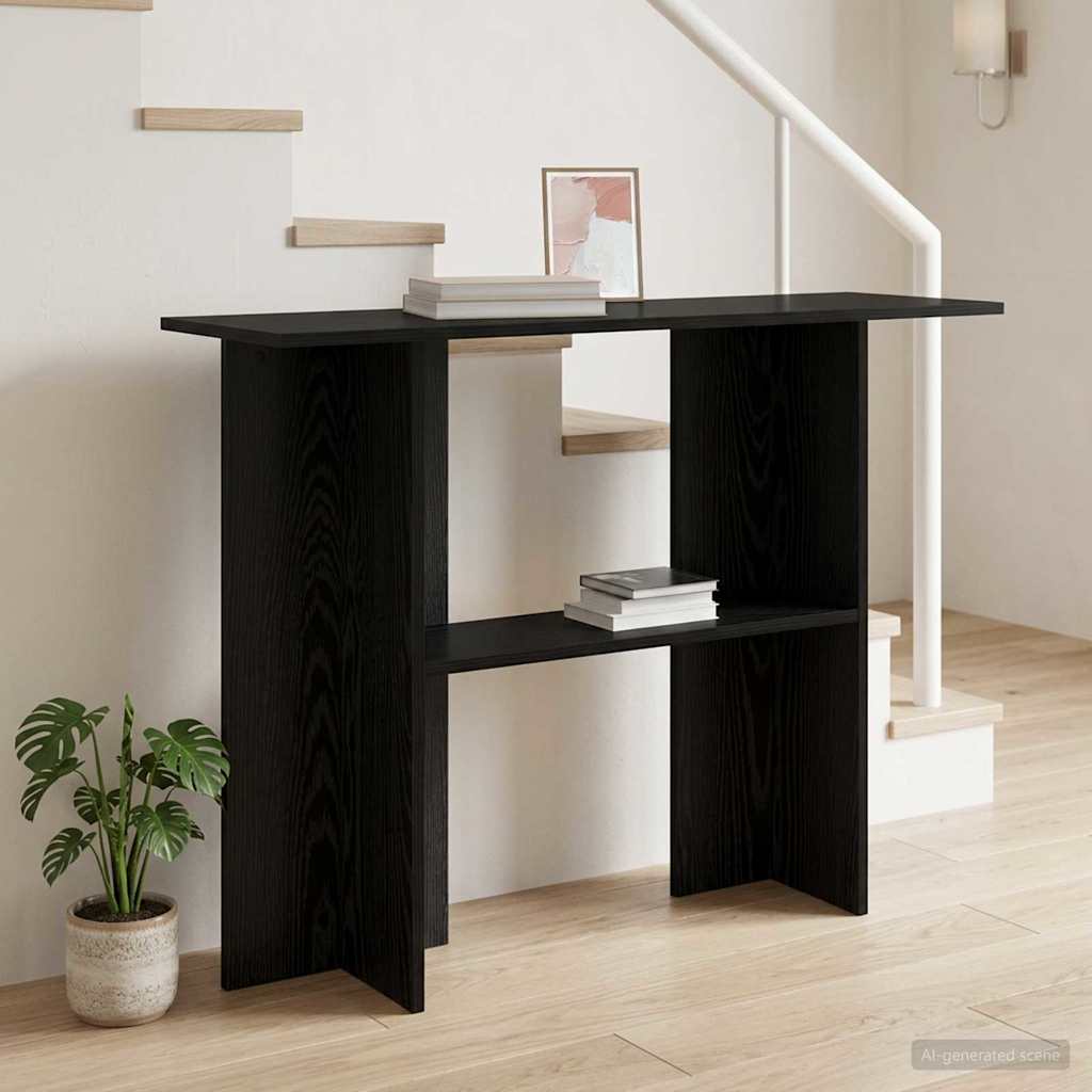 Konsolentisch Schwarze Eiche 100 x 30 x 75 cm Holzwerkstoff