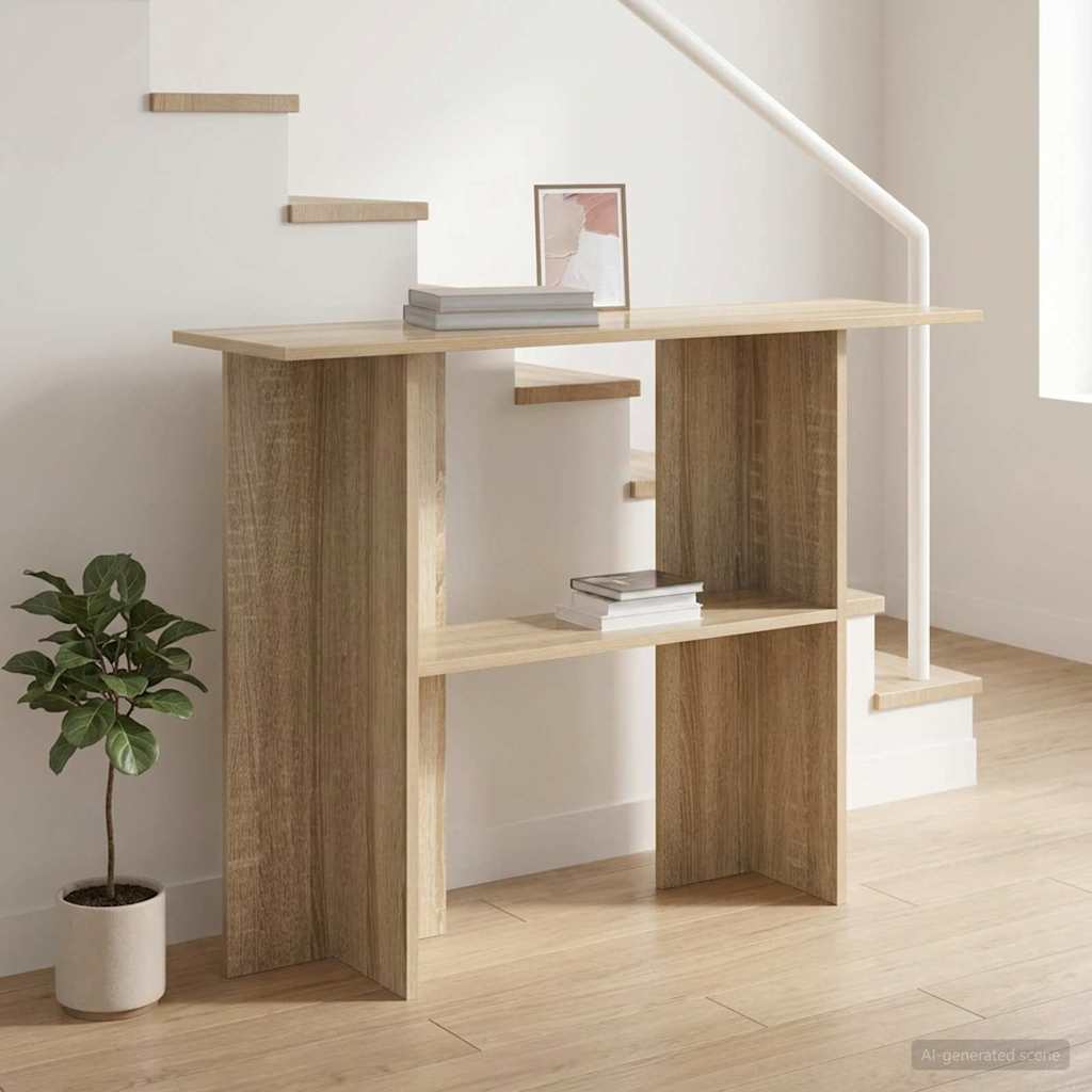 Konsolentisch Sonoma-Eiche 100 x 30 x 75 cm Holzwerkstoff