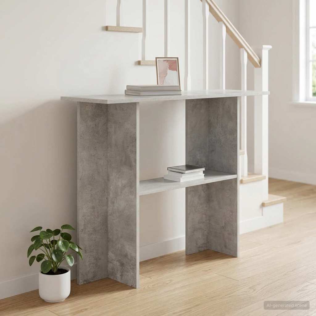 Konsolentisch Betongrau 100 x 30 x 75 cm Holzwerkstoff