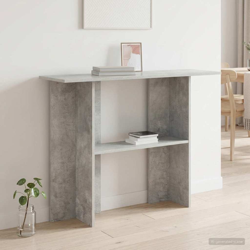Konsolentisch Betongrau 100 x 30 x 75 cm Holzwerkstoff