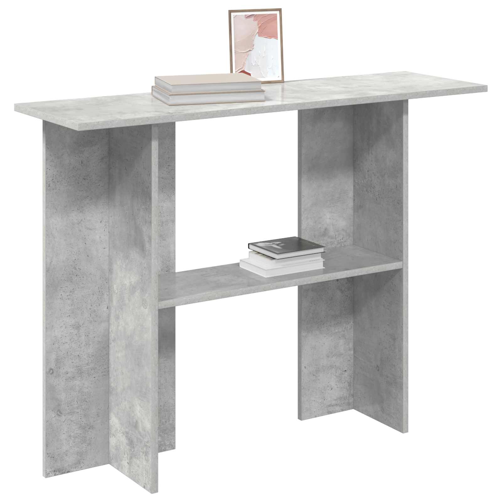 Konsolentisch Betongrau 100 x 30 x 75 cm Holzwerkstoff