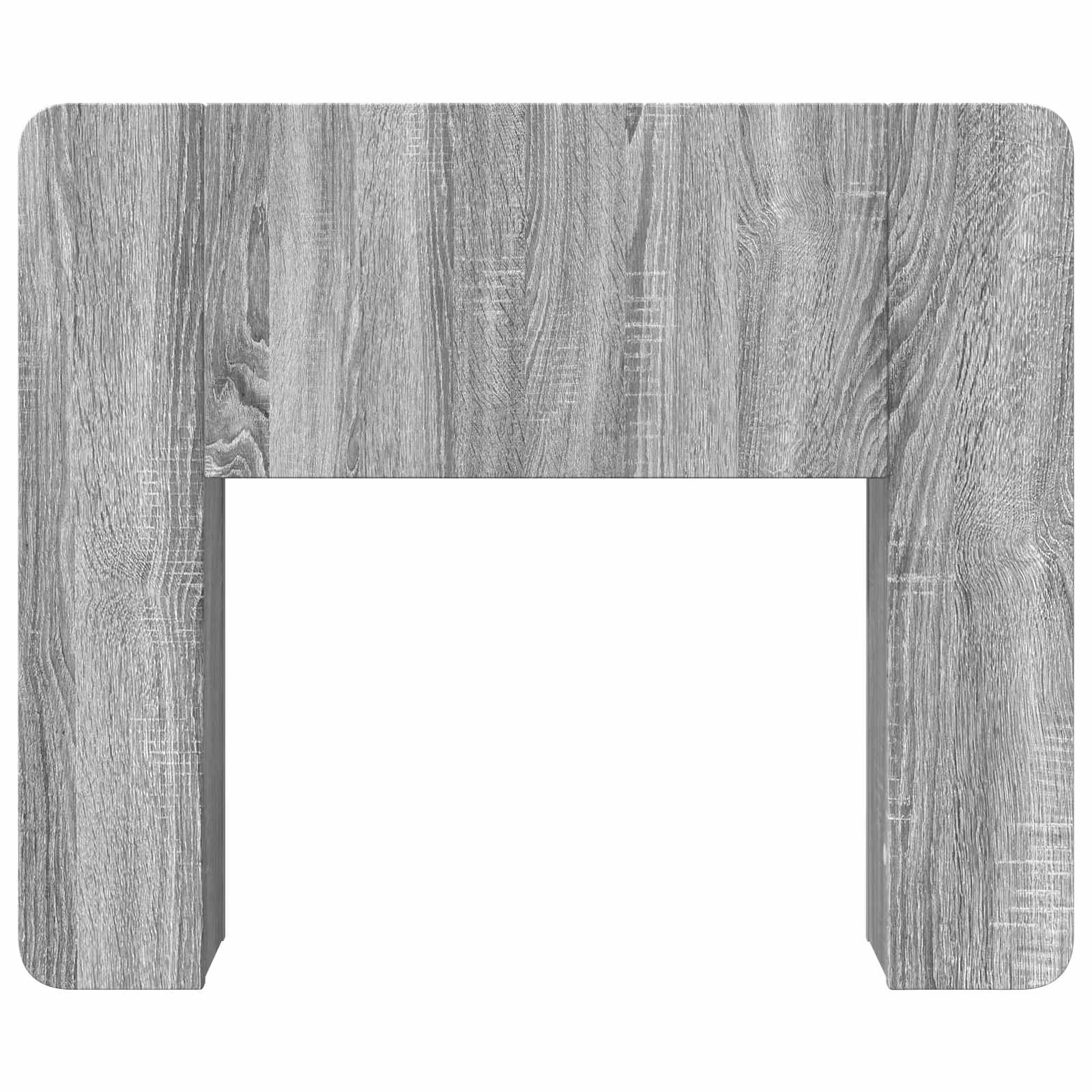 Kopfteil Schrank mit Speicher Graues Sonoma Holzwerkstoff
