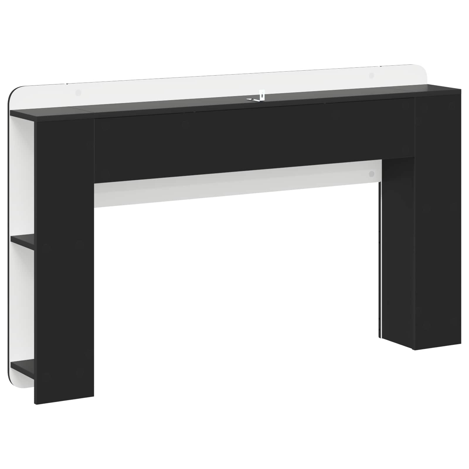 Kopfteil Schrank Schwarz 135 x 18,5 x 80 cm Holzwerkstoff