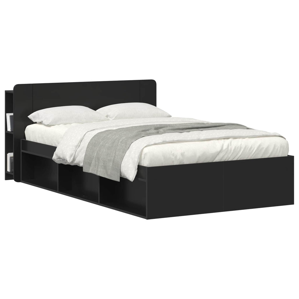 Kopfteil Schrank Schwarz 135 x 18,5 x 80 cm Holzwerkstoff