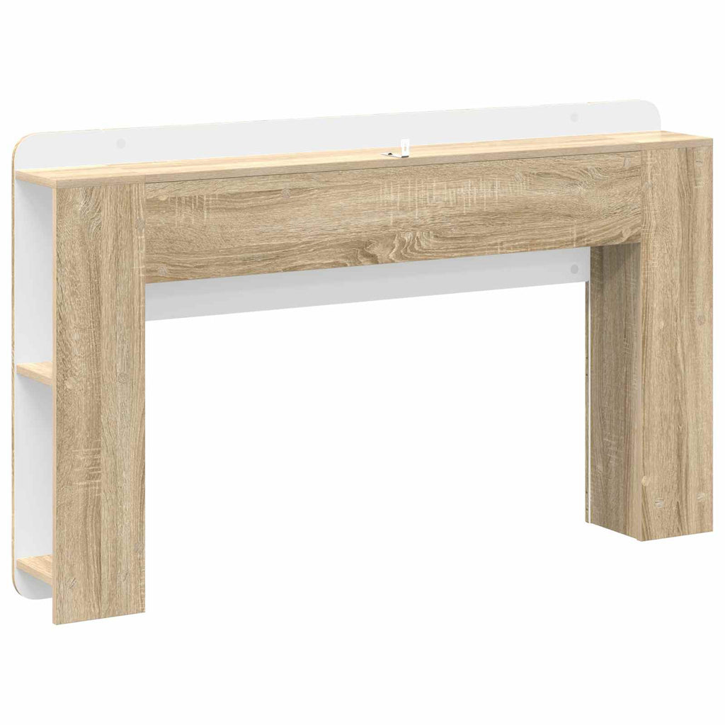 Kopfteil Schrank mit Speicher Sonoma Holzwerkstoff