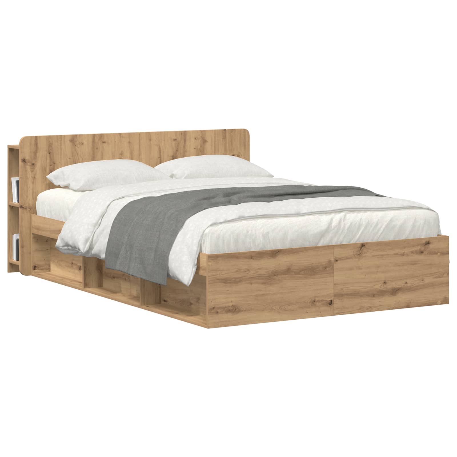 Kopfteil Schrank mit Speicher Artisan-Eiche Holzwerkstoff