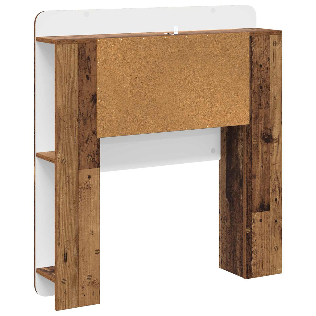 Kopfteil-Schrank mit Speicher Altholz Holzwerkstoff