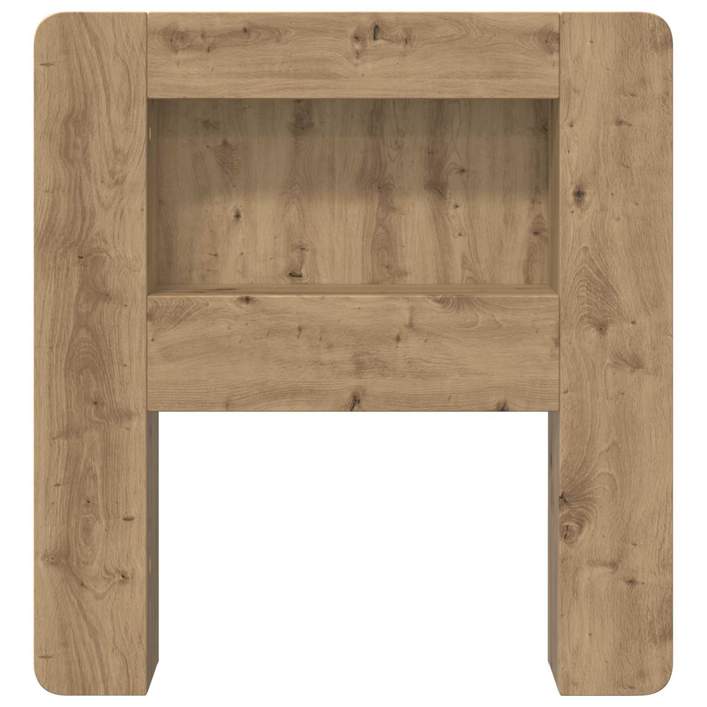 Kopfteil-Schrank mit Speicher Artisan-Eiche Holzwerkstoff