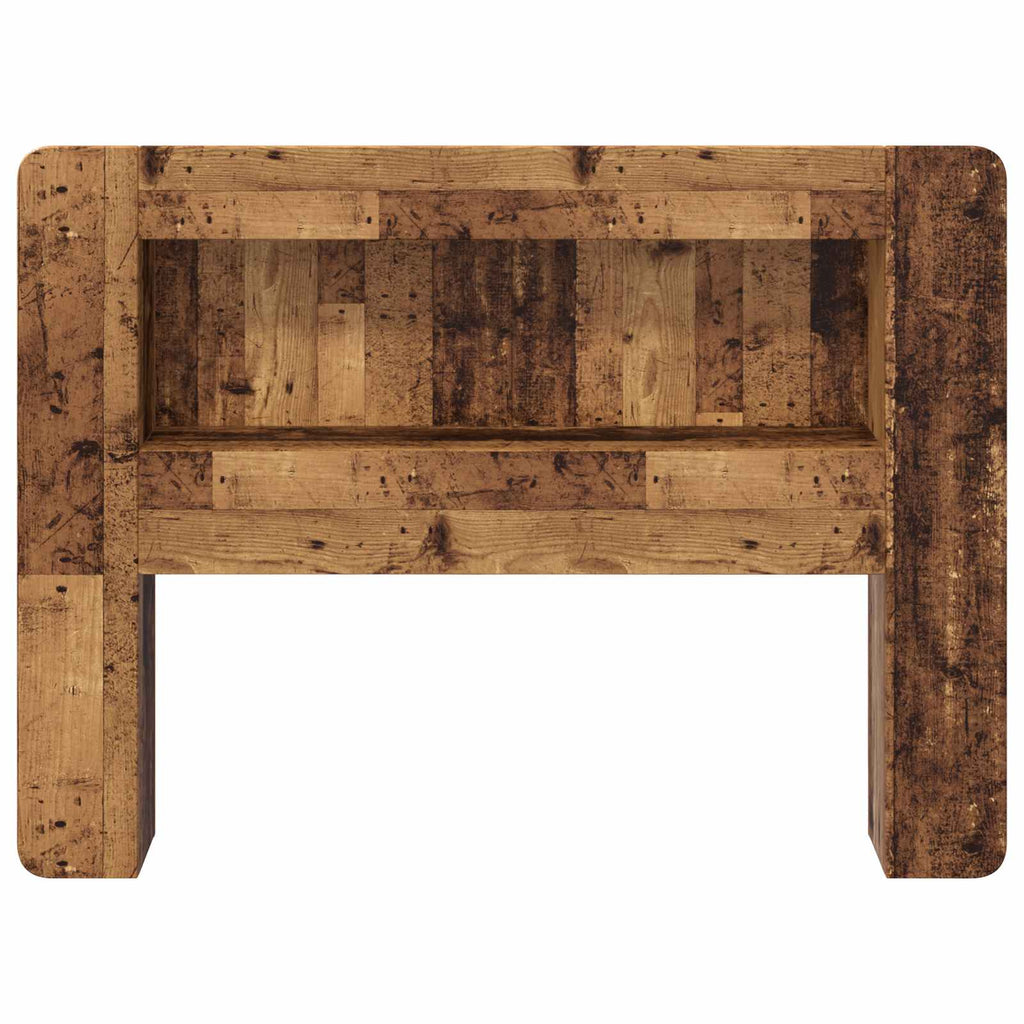 Kopfteil-Schrank mit Speicher Altholz Holzwerkstoff