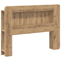 Kopfteil-Schrank mit Speicher Artisan-Eiche Holzwerkstoff