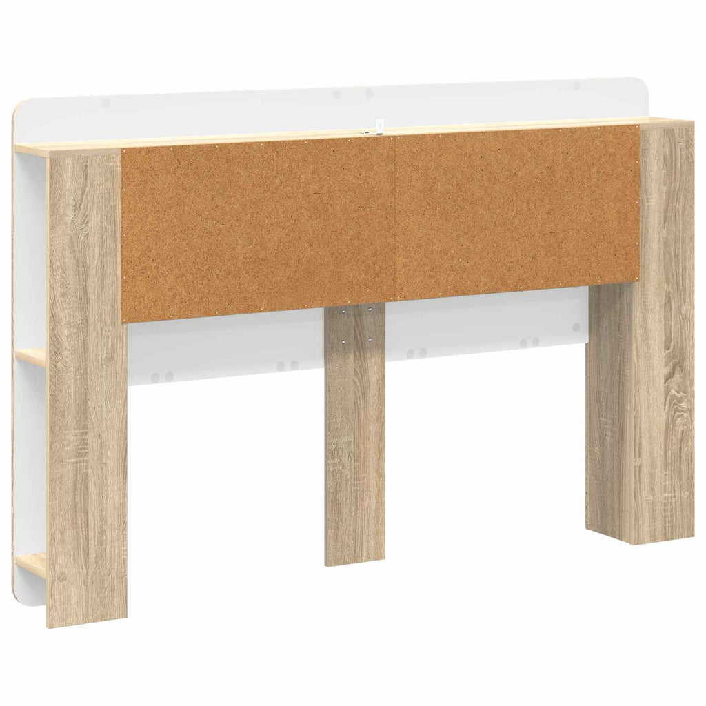 Kopfteil-Schrank mit Speicher Sonoma-Eiche Holzwerkstoff