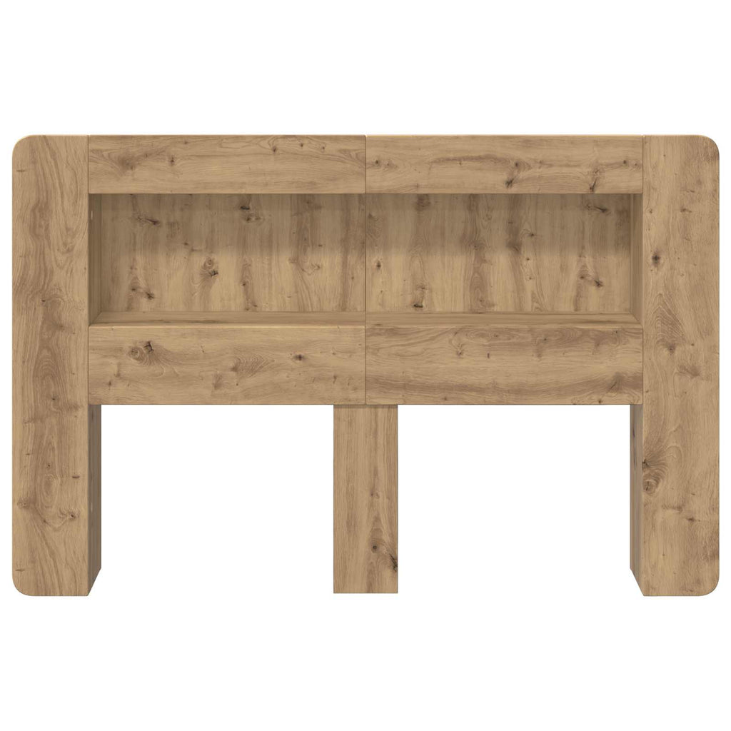 Kopfteil-Schrank mit Speicher Artisan-Eiche Holzwerkstoff