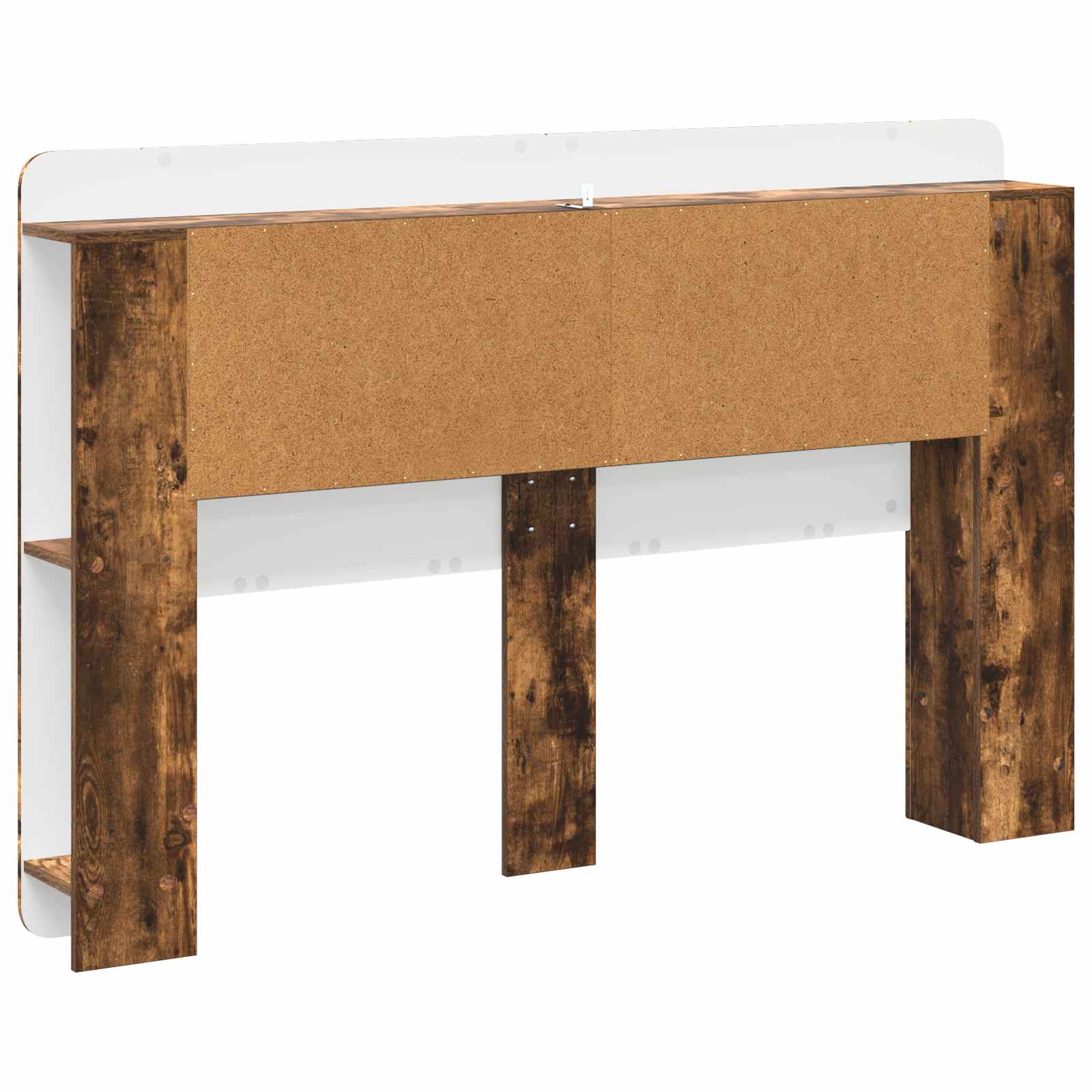 Kopfteil-Schrank mit Speicher Geräucherte Eiche Holzwerkstoff