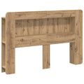 Kopfteil-Schrank mit Speicher Artisan-Eiche Holzwerkstoff