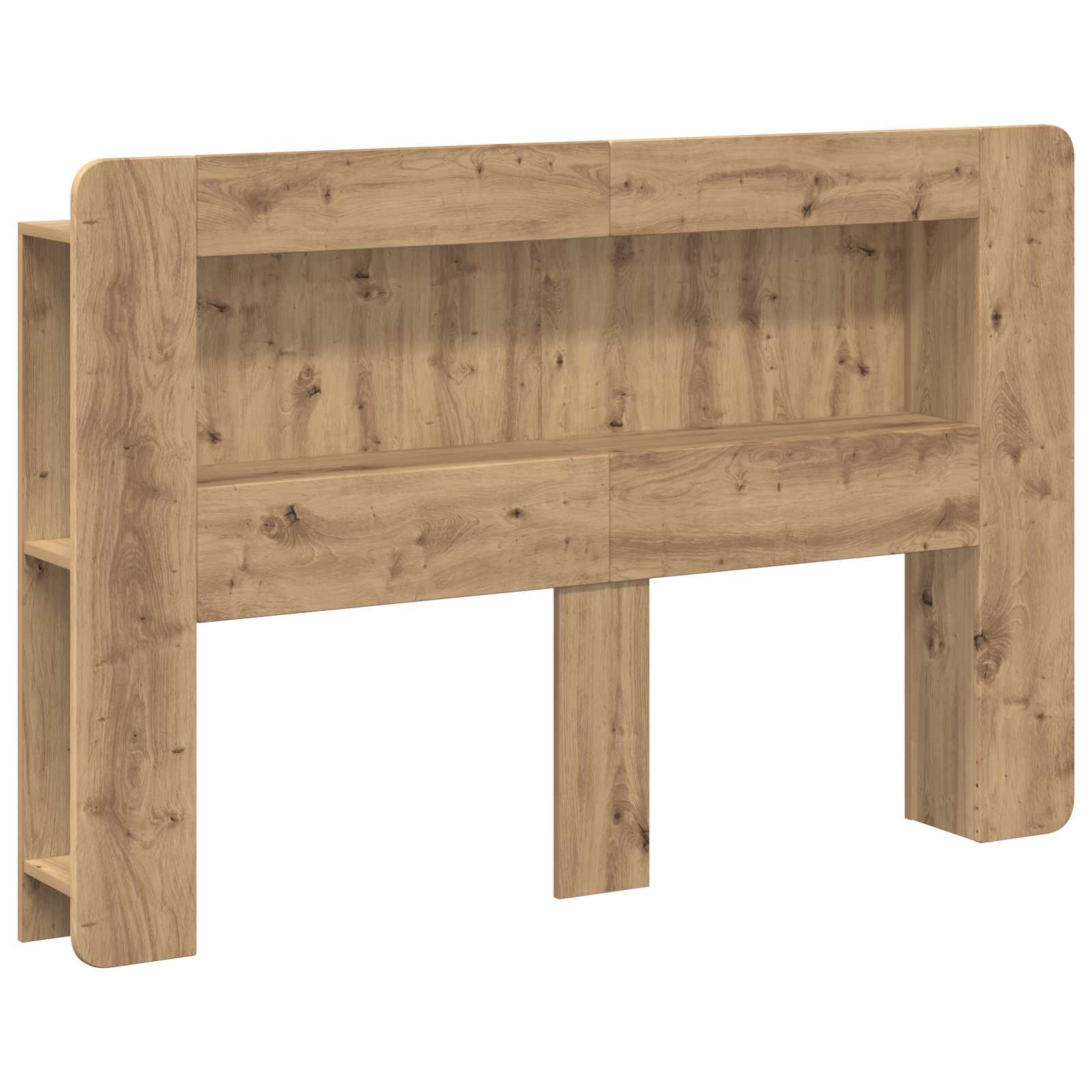 Kopfteil-Schrank mit Speicher Artisan-Eiche Holzwerkstoff