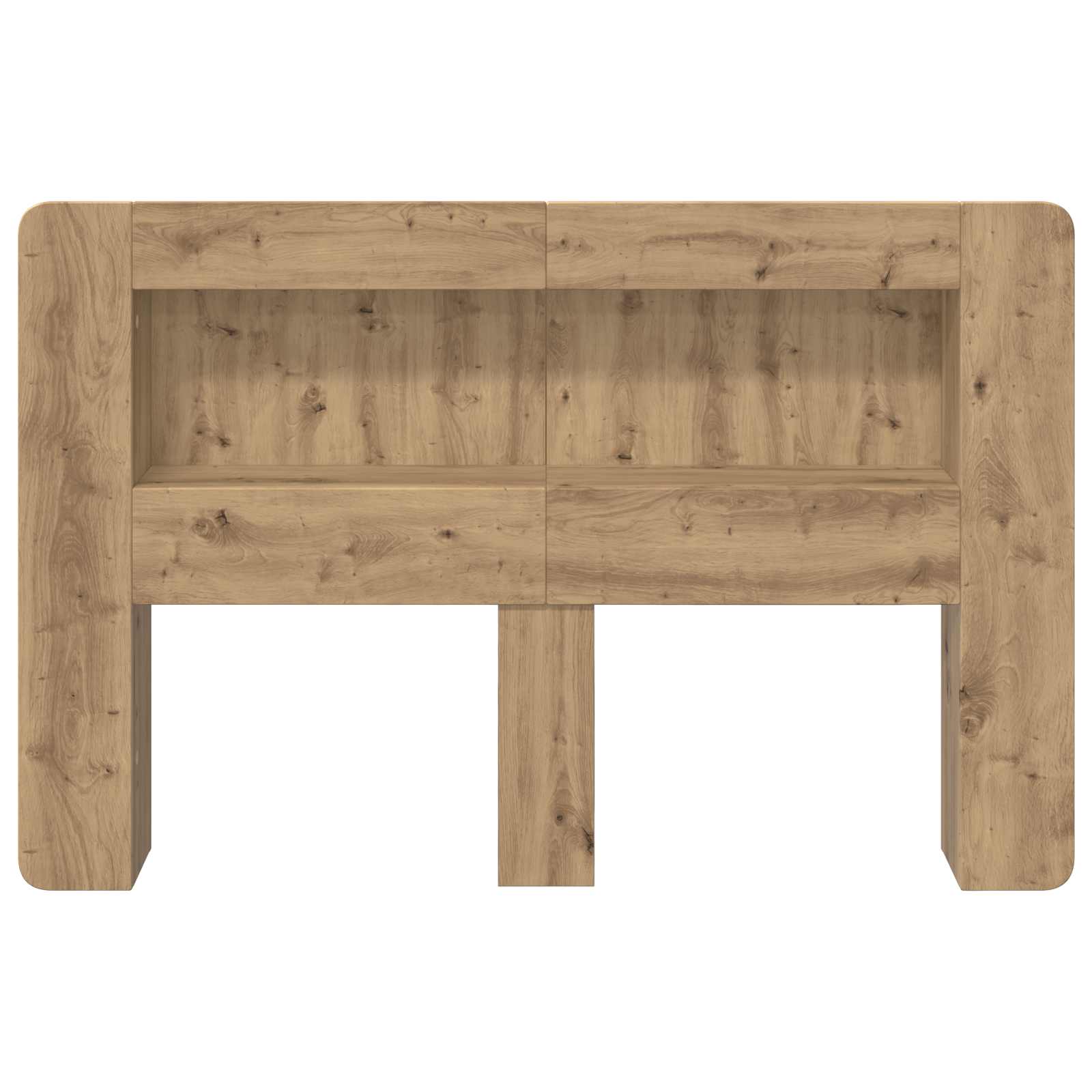 Kopfteil-Schrank mit Speicher Artisan-Eiche Holzwerkstoff