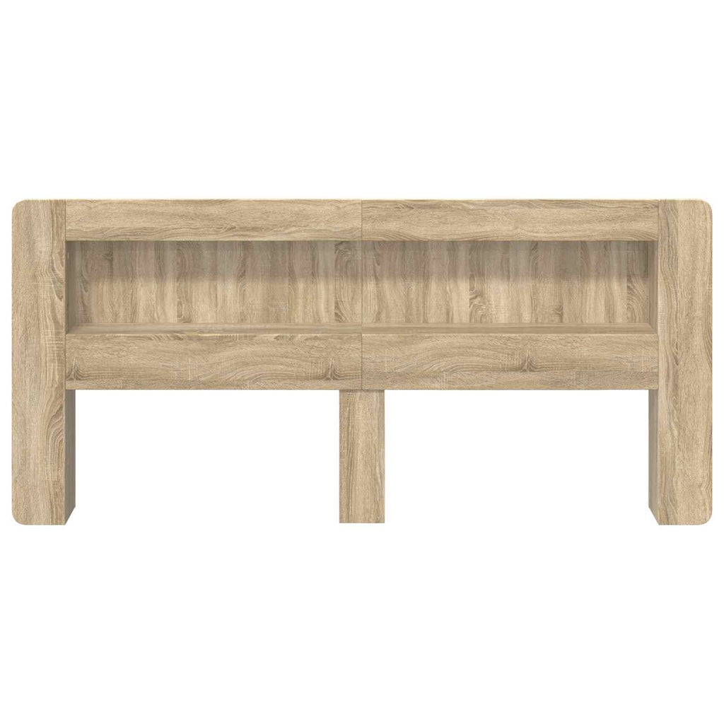 Kopfteil-Schrank mit Speicher Sonoma-Eiche Holzwerkstoff