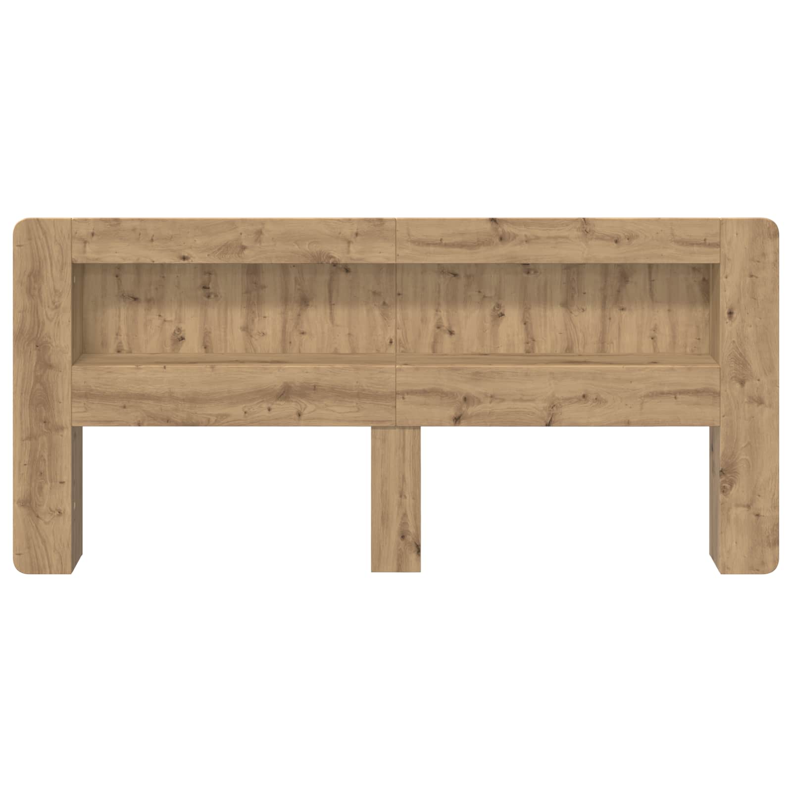 Kopfteil-Schrank mit Speicher Artisan-Eiche Holzwerkstoff
