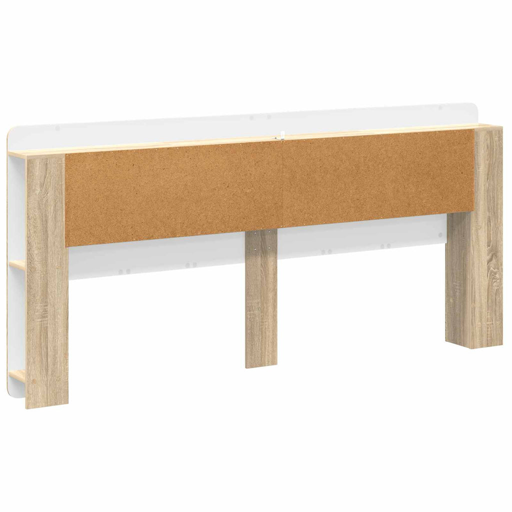 Kopfteil-Schrank mit Speicher Sonoma-Eiche Holzwerkstoff