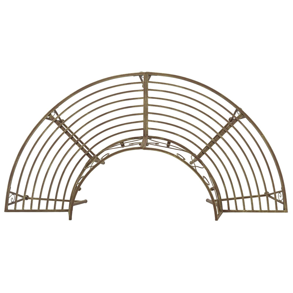 Baumbank 4-Sitzanzahl 160 x 80 x 89 cm Stahl Antikbraun