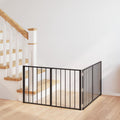 Hundetor 2 pcs Schwarz 100 x 60 cm Verzinkter Stahl