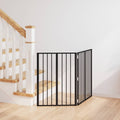 Hundetor 2 pcs Schwarz 60 x 80 cm Verzinkter Stahl