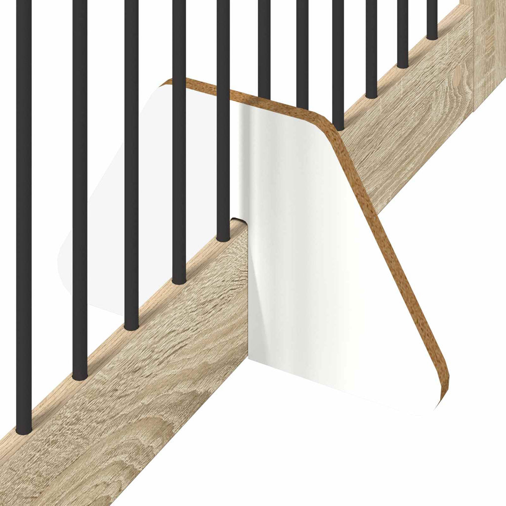 Klappbares Hundetor mit Ständern 4 pcs Sonoma-Eiche 401 cm