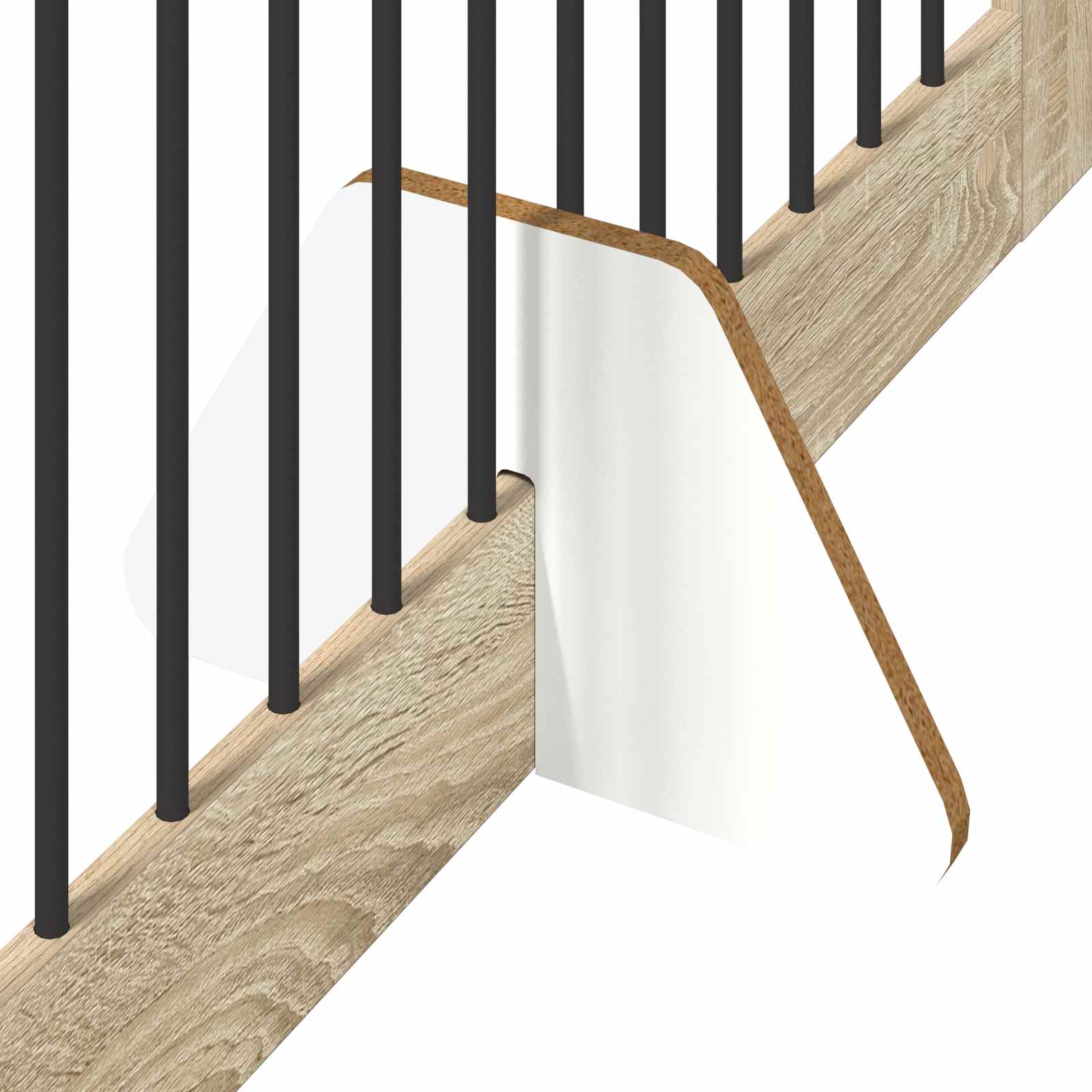 Klappbares Hundetor mit Ständern 4 pcs Sonoma-Eiche 401 cm