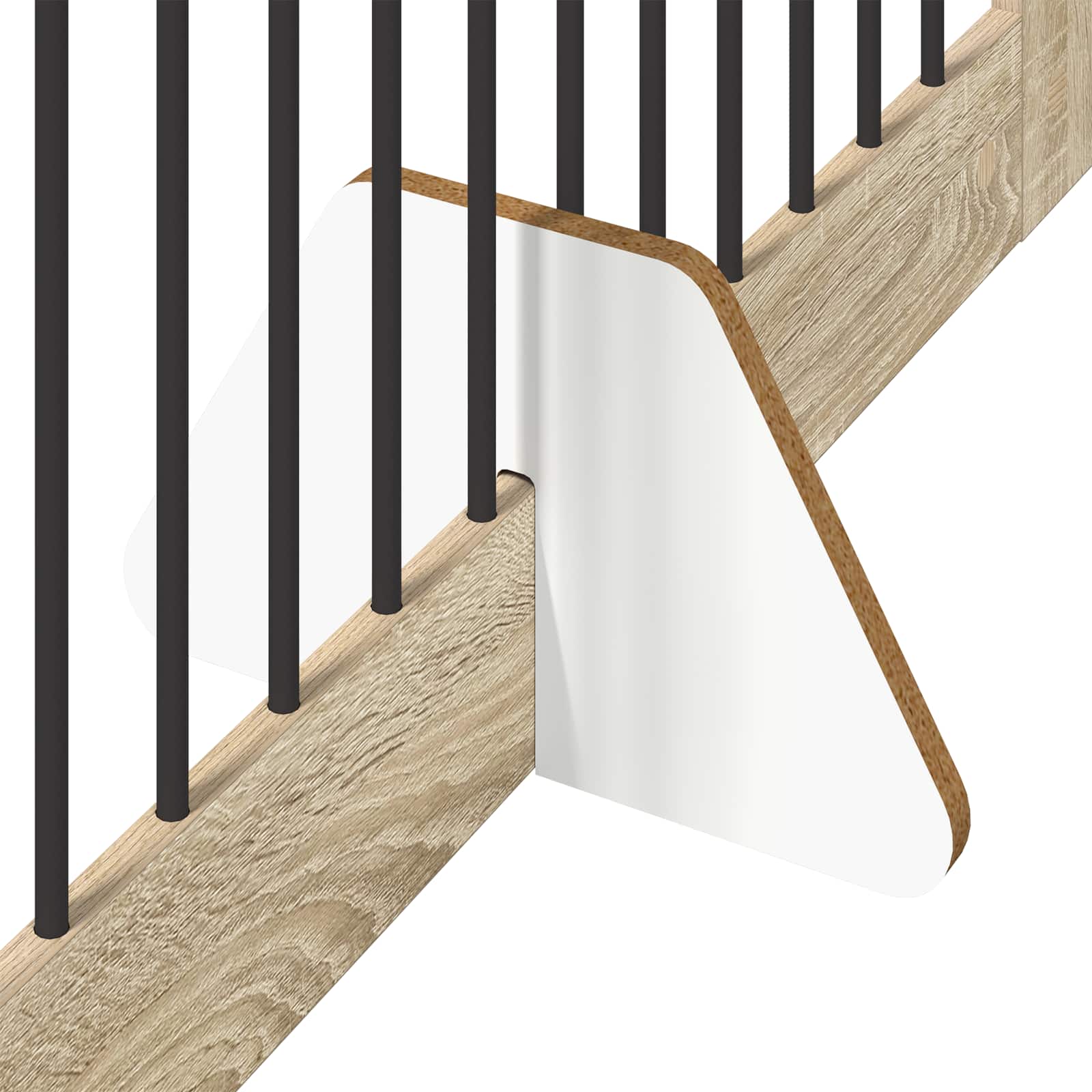 Klappbares Hundetor mit Ständern 4 pcs Sonoma-Eiche 401 cm