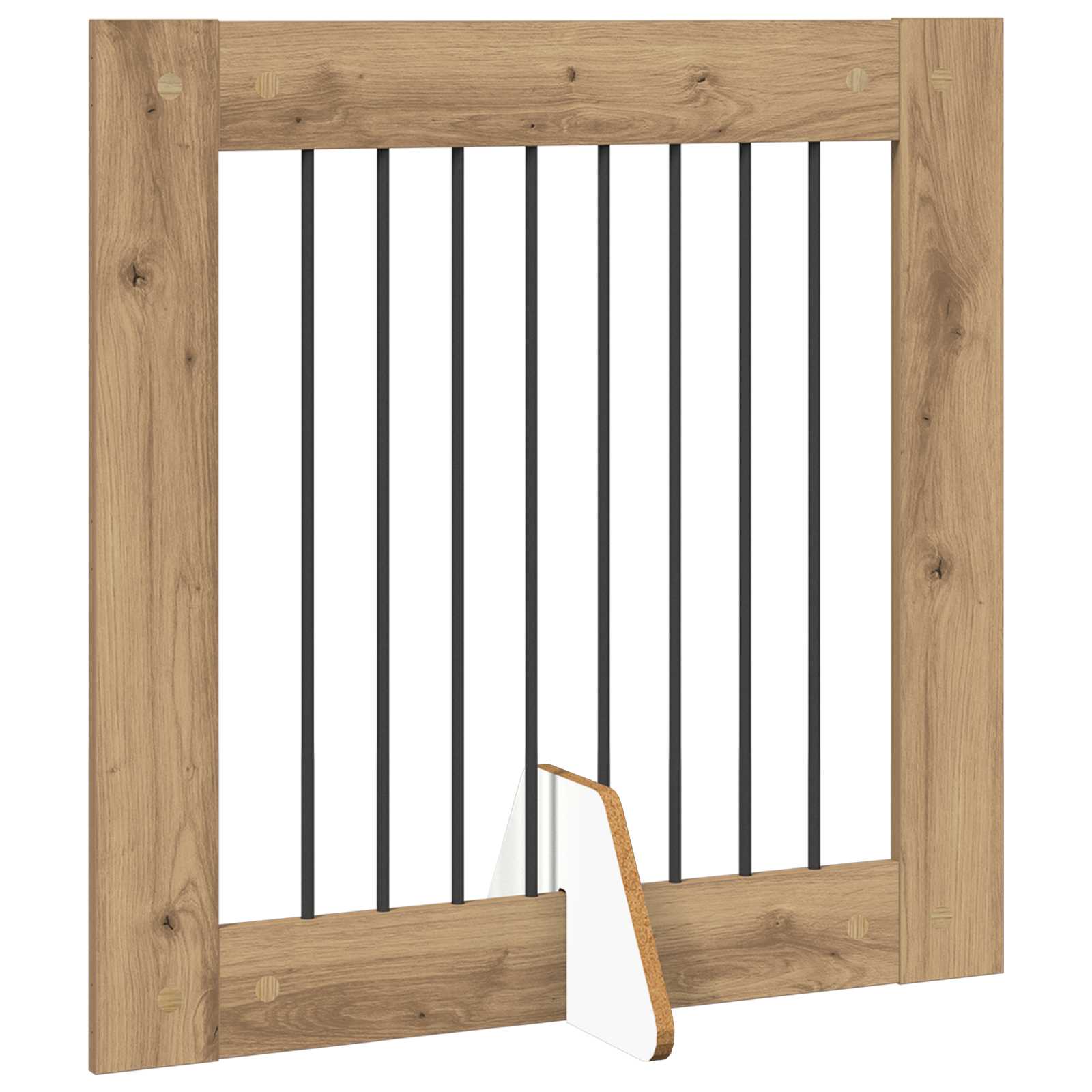 Klappbares Hundetor mit Ständern 2 pcs Artisan-Eiche 160,5 cm