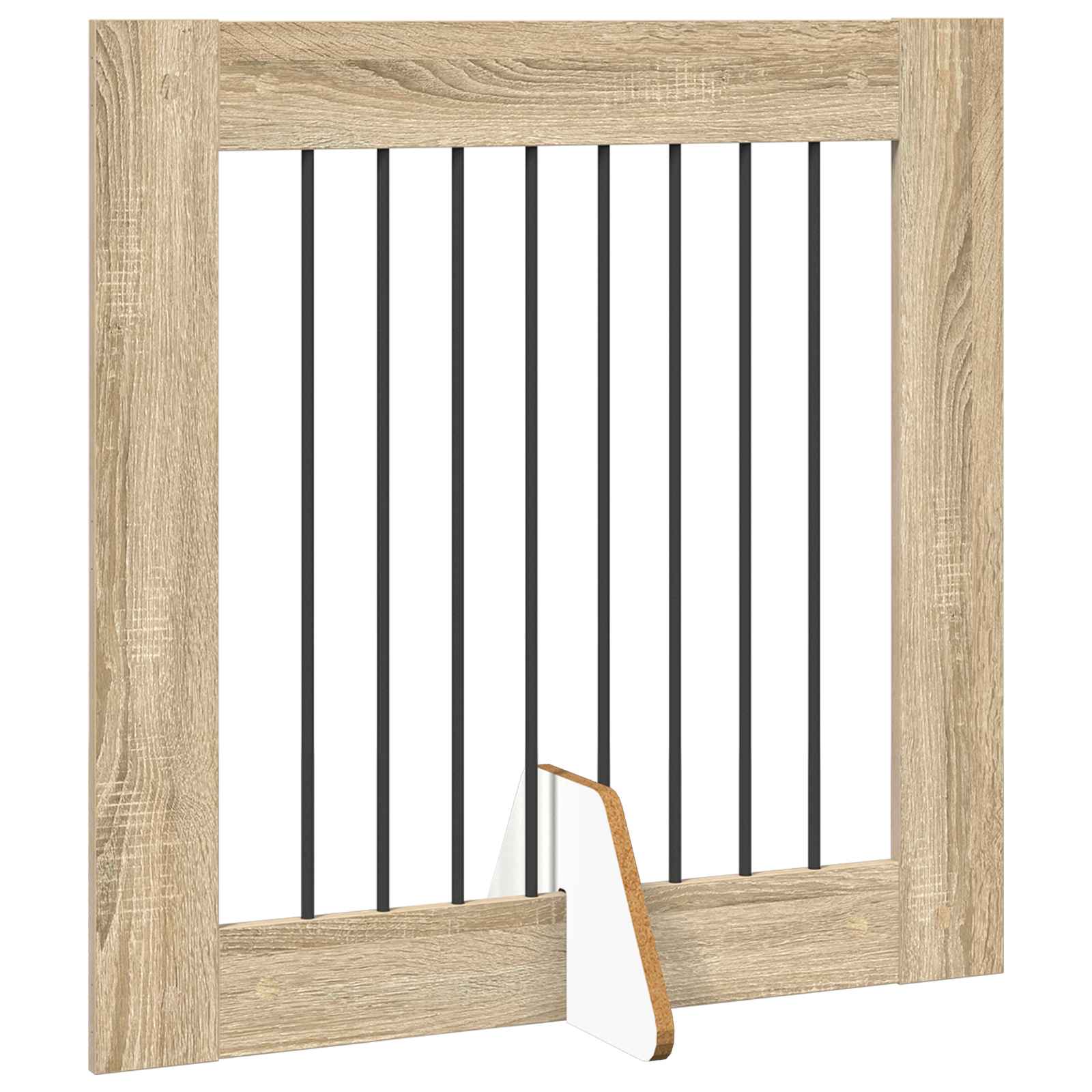 Klappbares Hundetor mit Ständern 6 pcs Sonoma-Eiche 482 cm