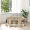 Klappbares Hundetor mit Ständern 6 pcs Sonoma-Eiche 482 cm
