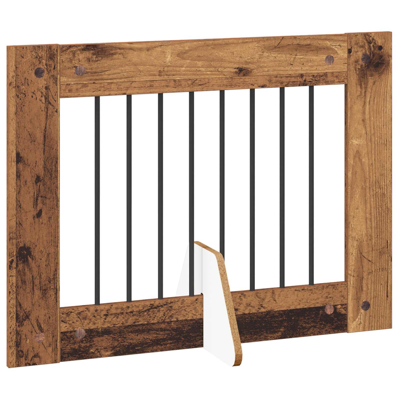 Klappbares Hundetor mit Ständern 6 pcs Altholz 482 cm