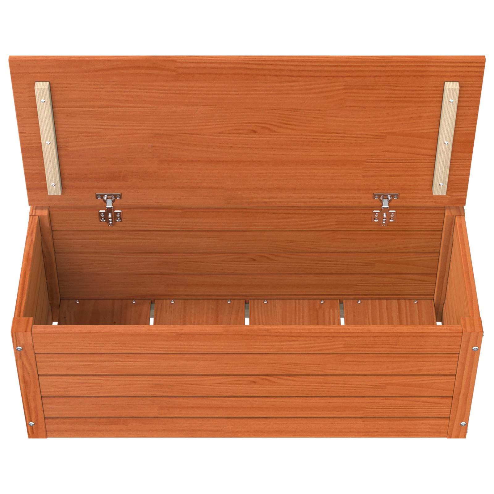 Aufbewahrungsbox mit Speicher Wachsbraun 89 x 36,5 x 33 cm
