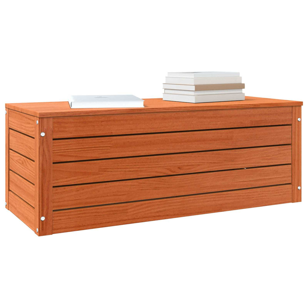 Aufbewahrungsbox mit Speicher Wachsbraun 89 x 36,5 x 33 cm