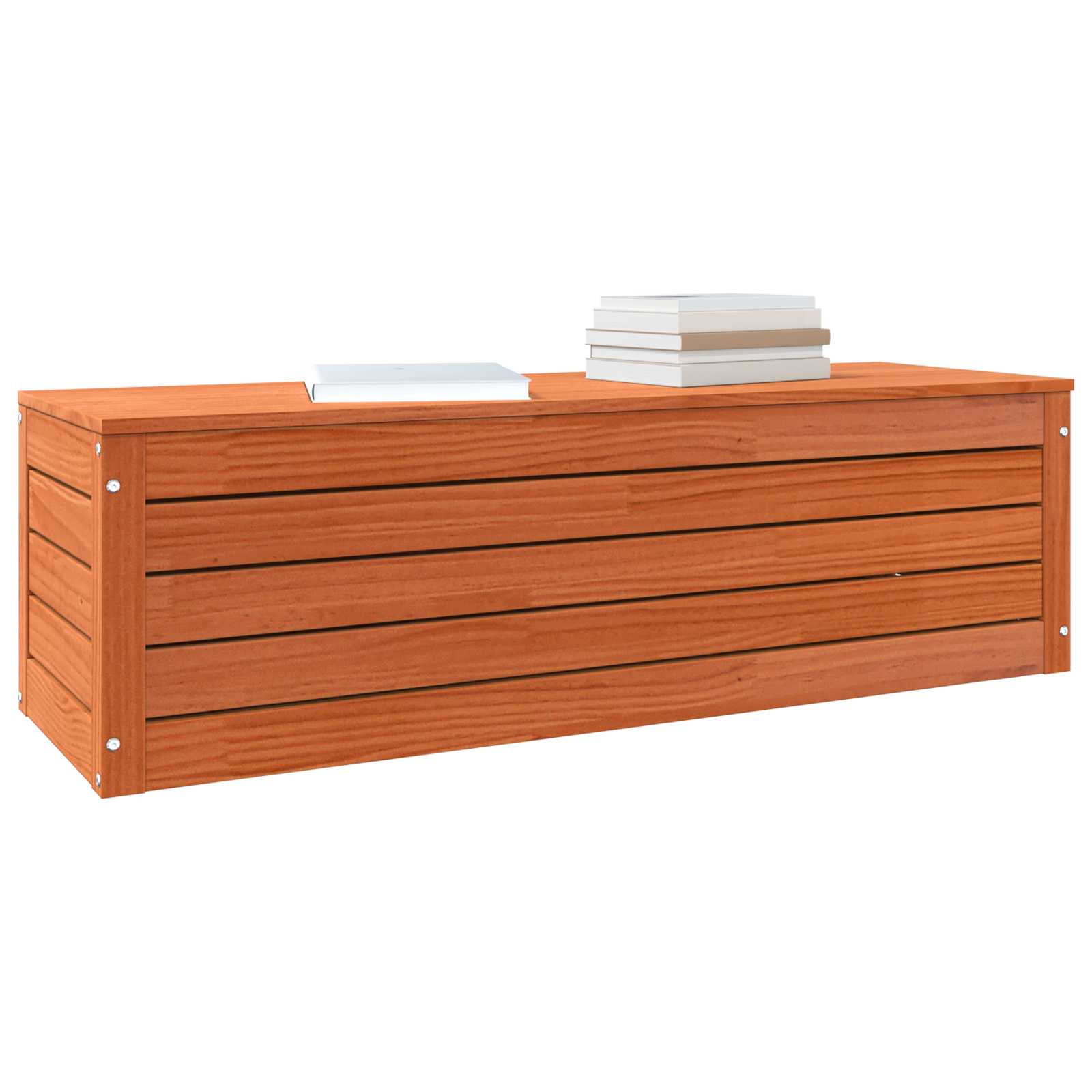Aufbewahrungsbox mit Speicher Wachsbraun 109 x 36,5 x 33 cm