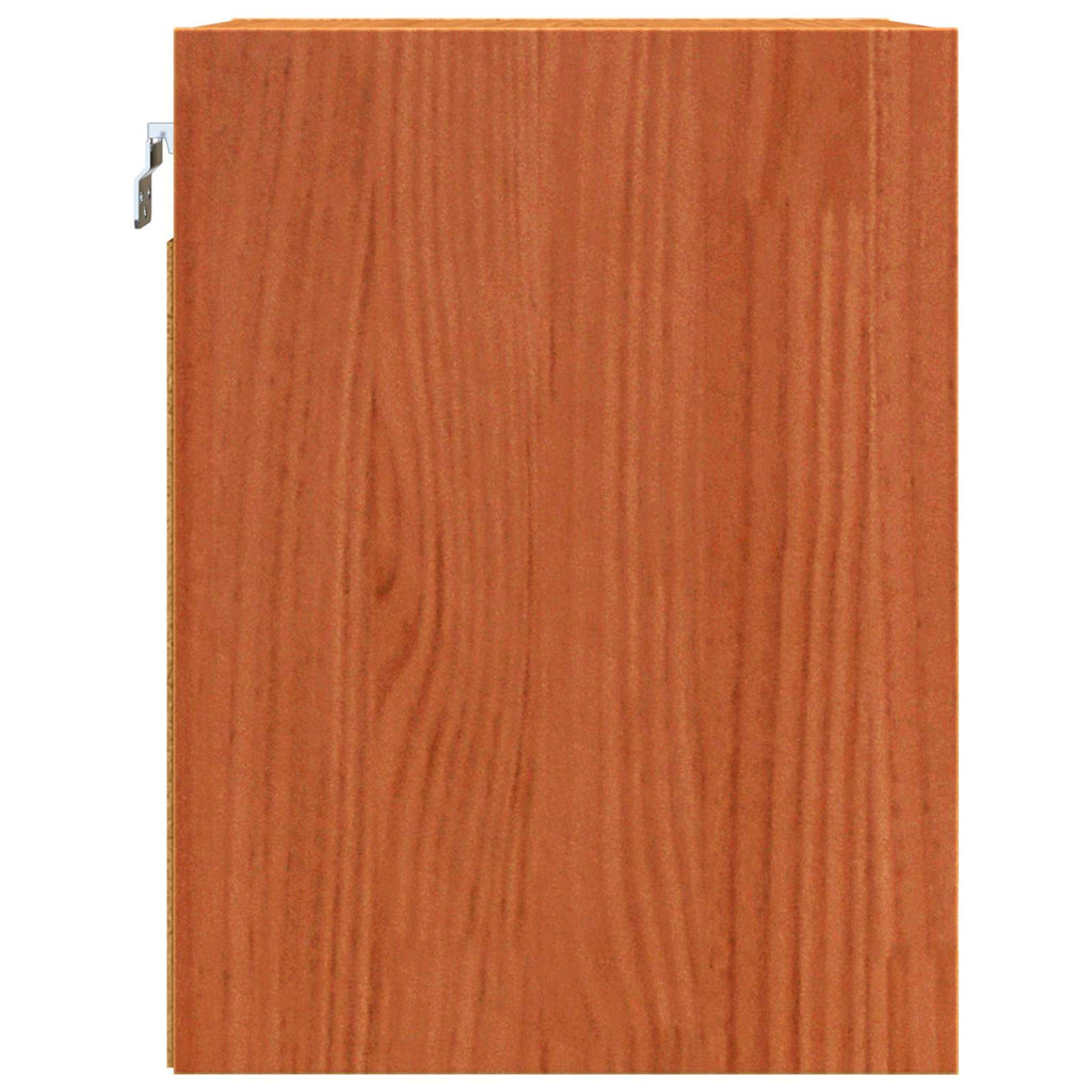 Wandschrank Wachsbraun 30 x 30 x 40 cm Massives Kiefernholz