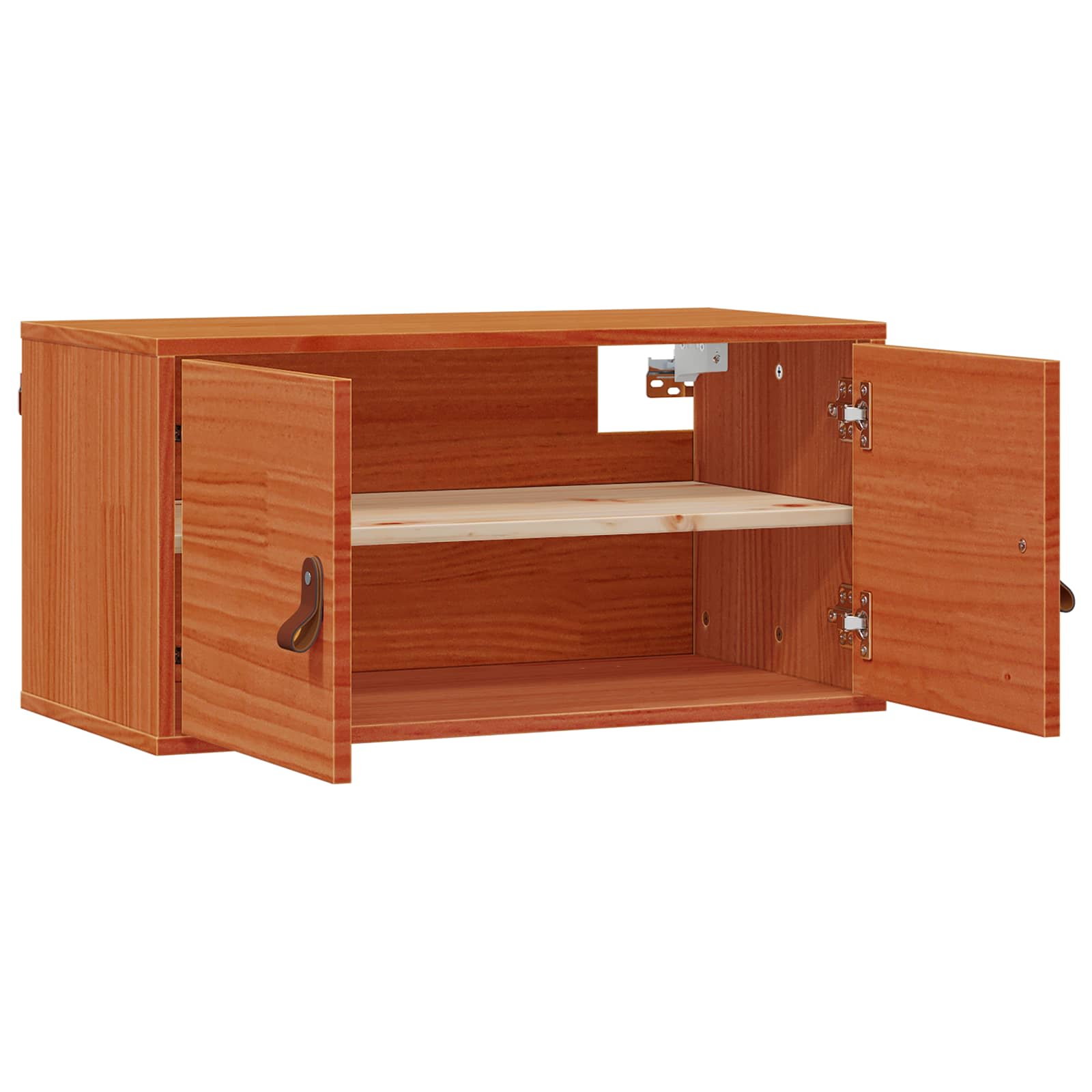 Wandschrank Wachsbraun 60 x 30 x 30 cm Massives Kiefernholz
