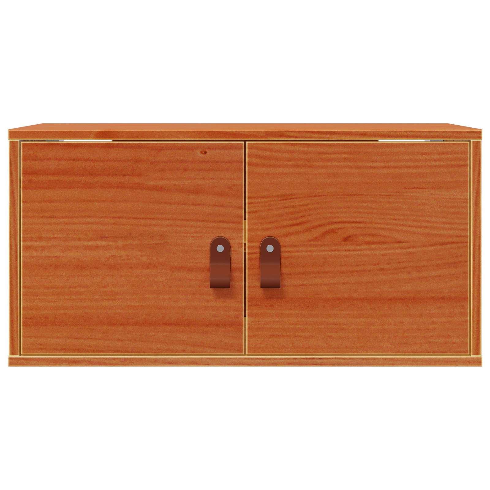 Wandschrank Wachsbraun 60 x 30 x 30 cm Massives Kiefernholz