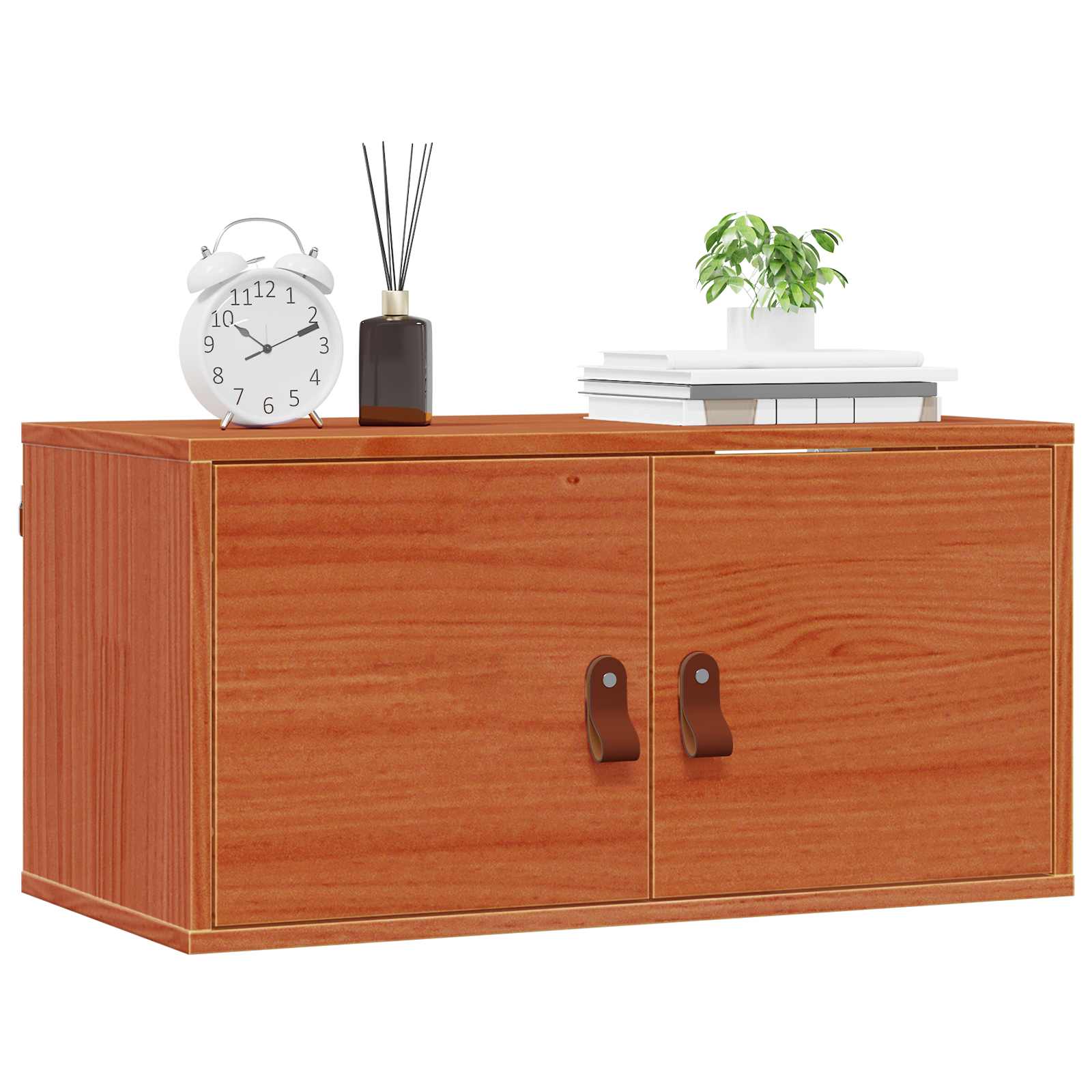 Wandschrank Wachsbraun 60 x 30 x 30 cm Massives Kiefernholz