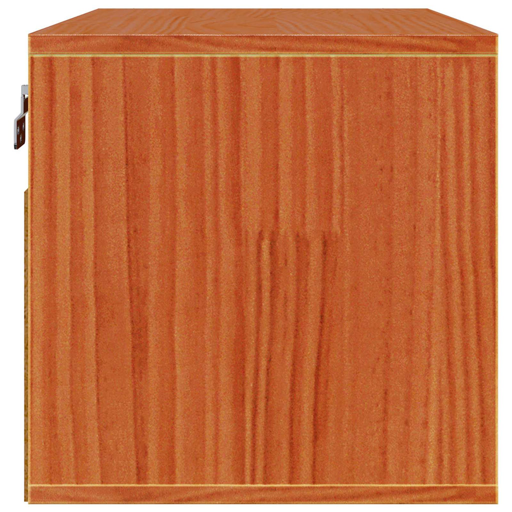 Wandschrank Wachsbraun 60 x 30 x 30 cm Massives Kiefernholz