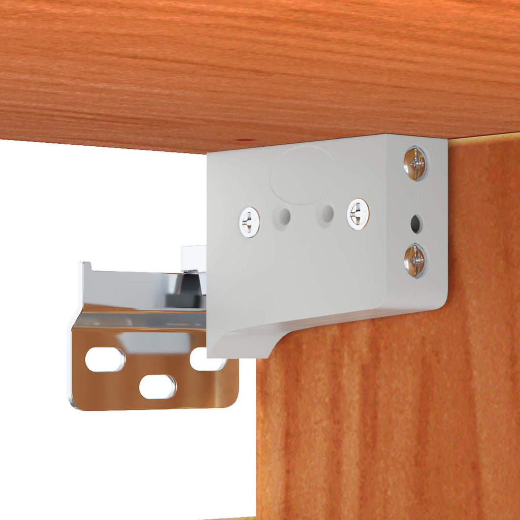 Wandschrank mit Regal mit Tür 2 pcs Wachsbraun 80 x 30 x 30 cm