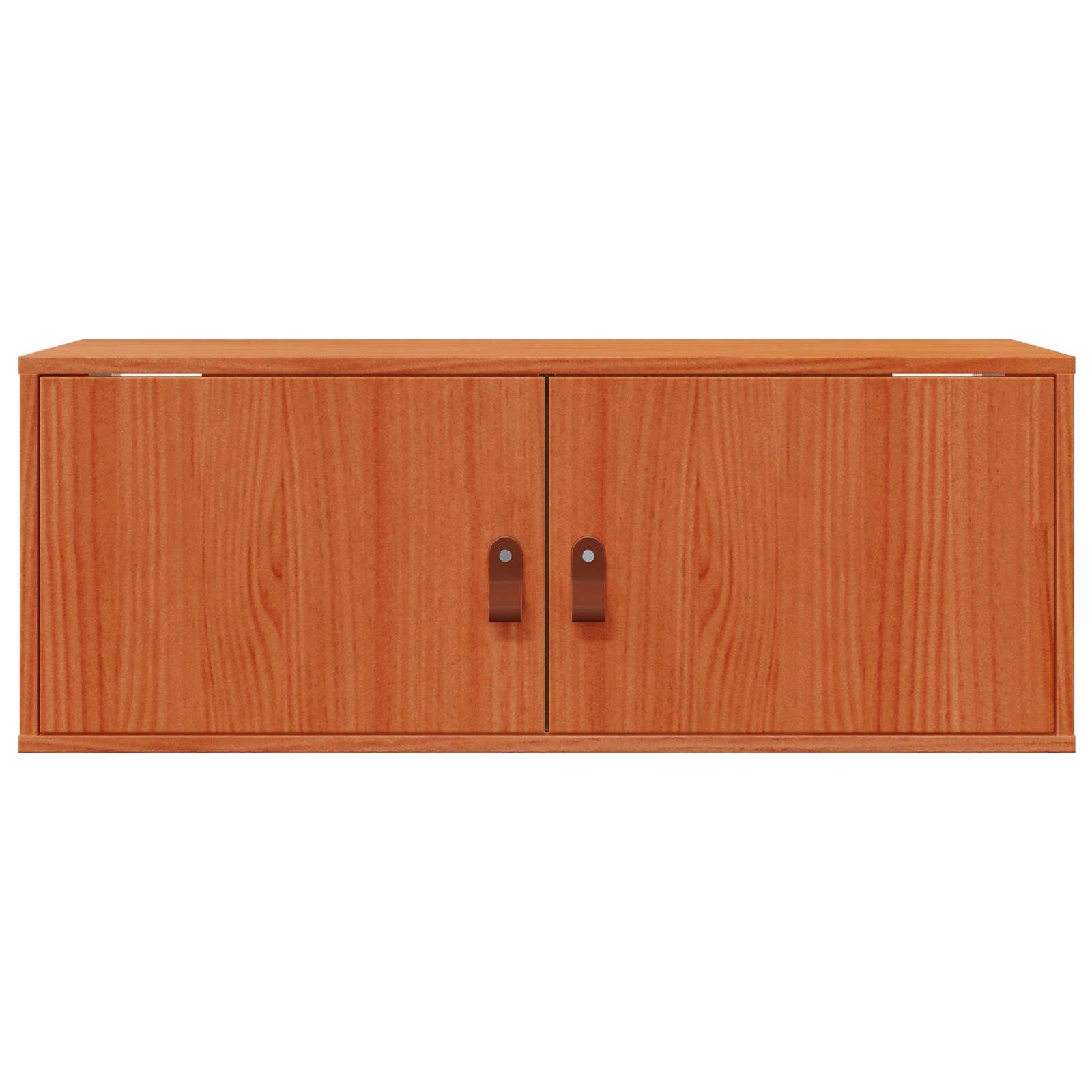 Wandschrank mit Regal mit Tür 2 pcs Wachsbraun 80 x 30 x 30 cm